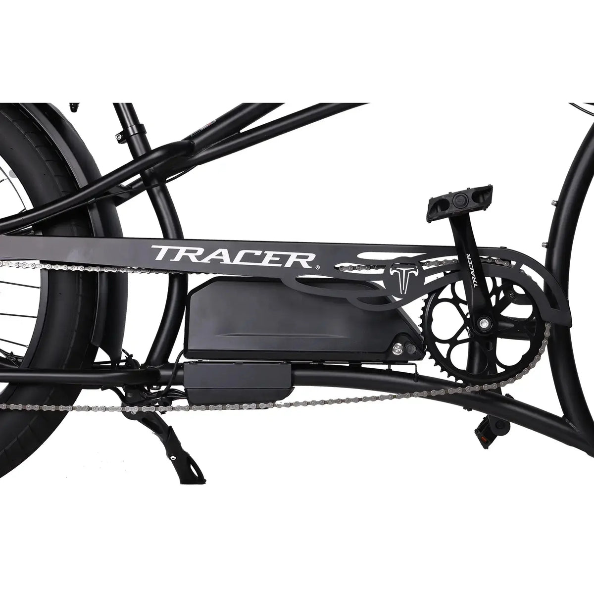 Tracer Legend GT7 Cruiser Chopper E-bike, 1000W Motor, 7 Speed, Disc Brake, for Men, Matte Black