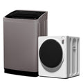 TABU Washer and Dryer Set, 17.6LBS Full Automatic Washing Machine & 8.8LBS Portable Dryer (Gray&White)