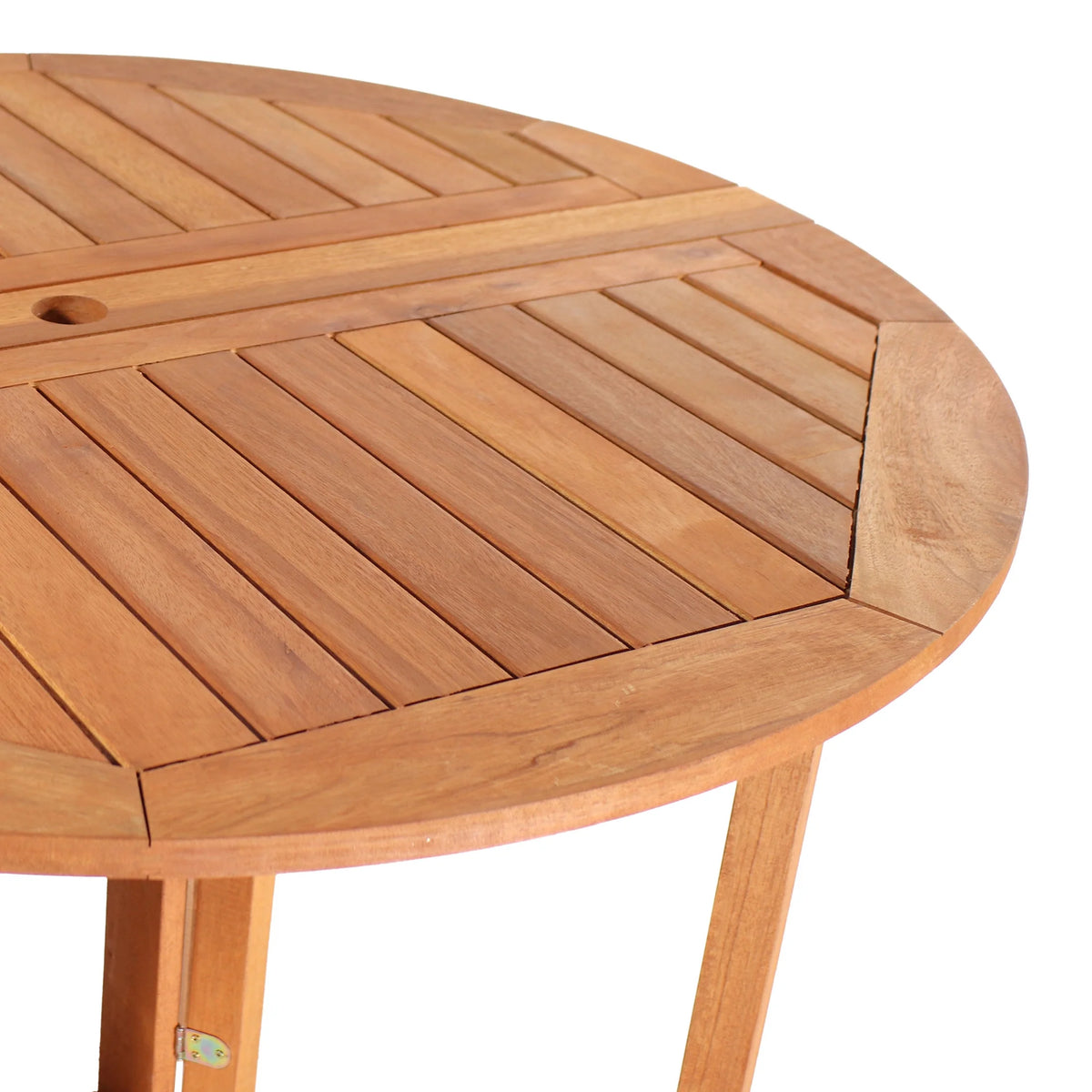 Sunnydaze 47.25" Malaysian Hardwood Gateleg Outdoor Dining Table