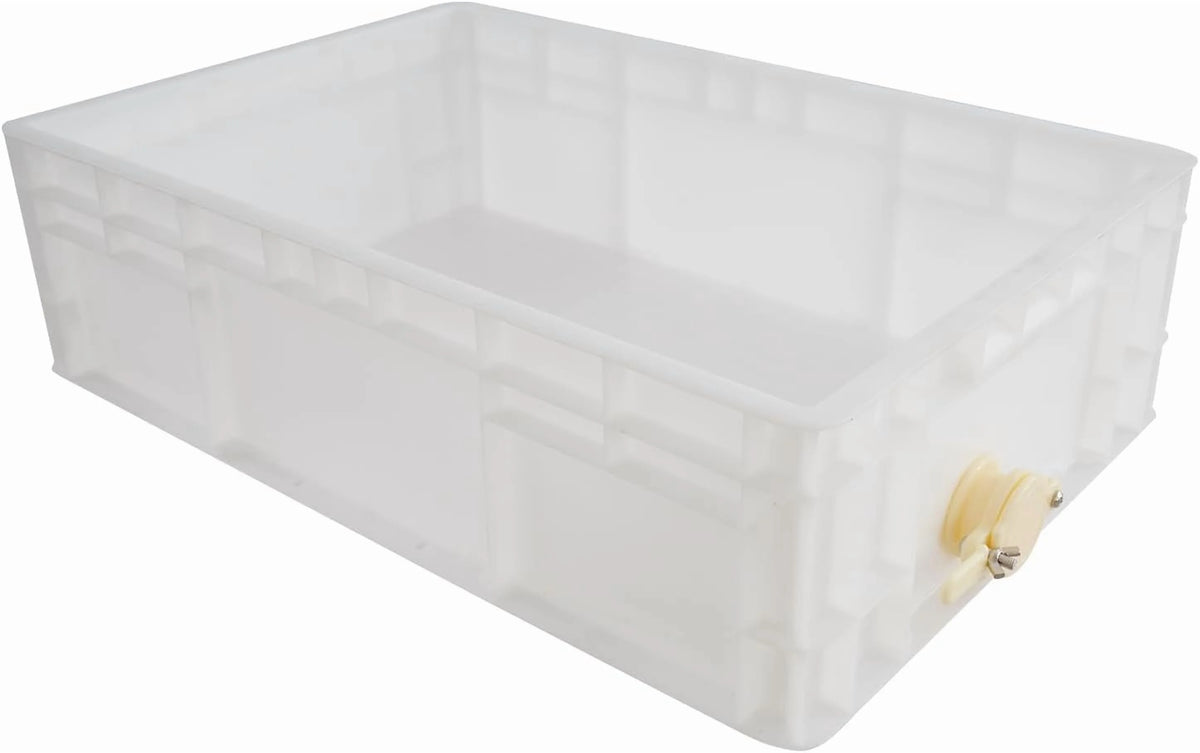 Beekeeping Uncapping Station for Honey Harvesting - Ergonomic Bee Frame Uncapping Tool with Stainless Steel Drip Tray & Food-Grade Plastic Tub,Honey Collection System,Professional Apiary Equipment