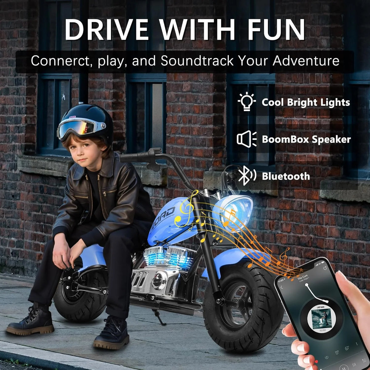 DEYGIA 24V 250W Kids Electric Dirt Bike, 12.5 MPH & 10-Mile Range, 176lb Capacity, Dual Suspension + Disc Brake, Twist Throttle - Electric Motorbike for Ages 8-14