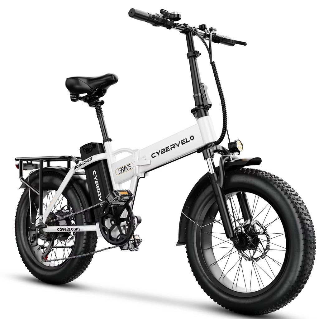 1000W Foldable ebike for adult 80+miles 28+mph battery removable 20 inch fat tyre ebike for all terrain