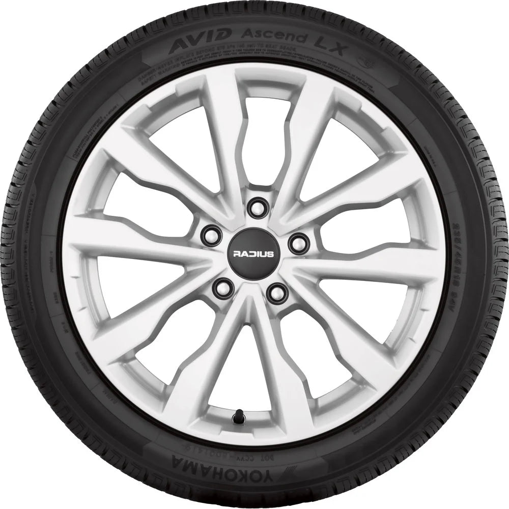 Set of 4 Yokohama Avid Ascend LX 235/60R18 103H Tires 2356018 235 60 18