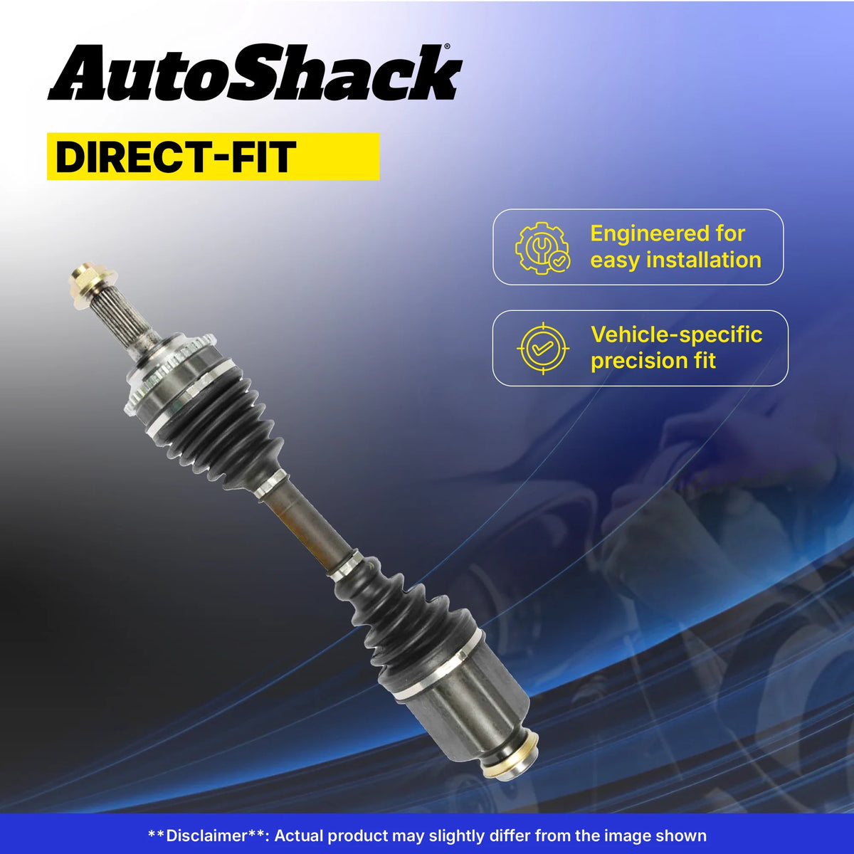 AutoShack Front CV Axle Shafts | Replacement for 2012-2015 Honda Pilot | 2-PC