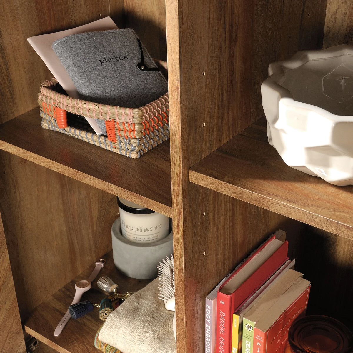 Sauder Cannery Bridge 2 Door Storage Cabinet, Sindoori Mango Finish