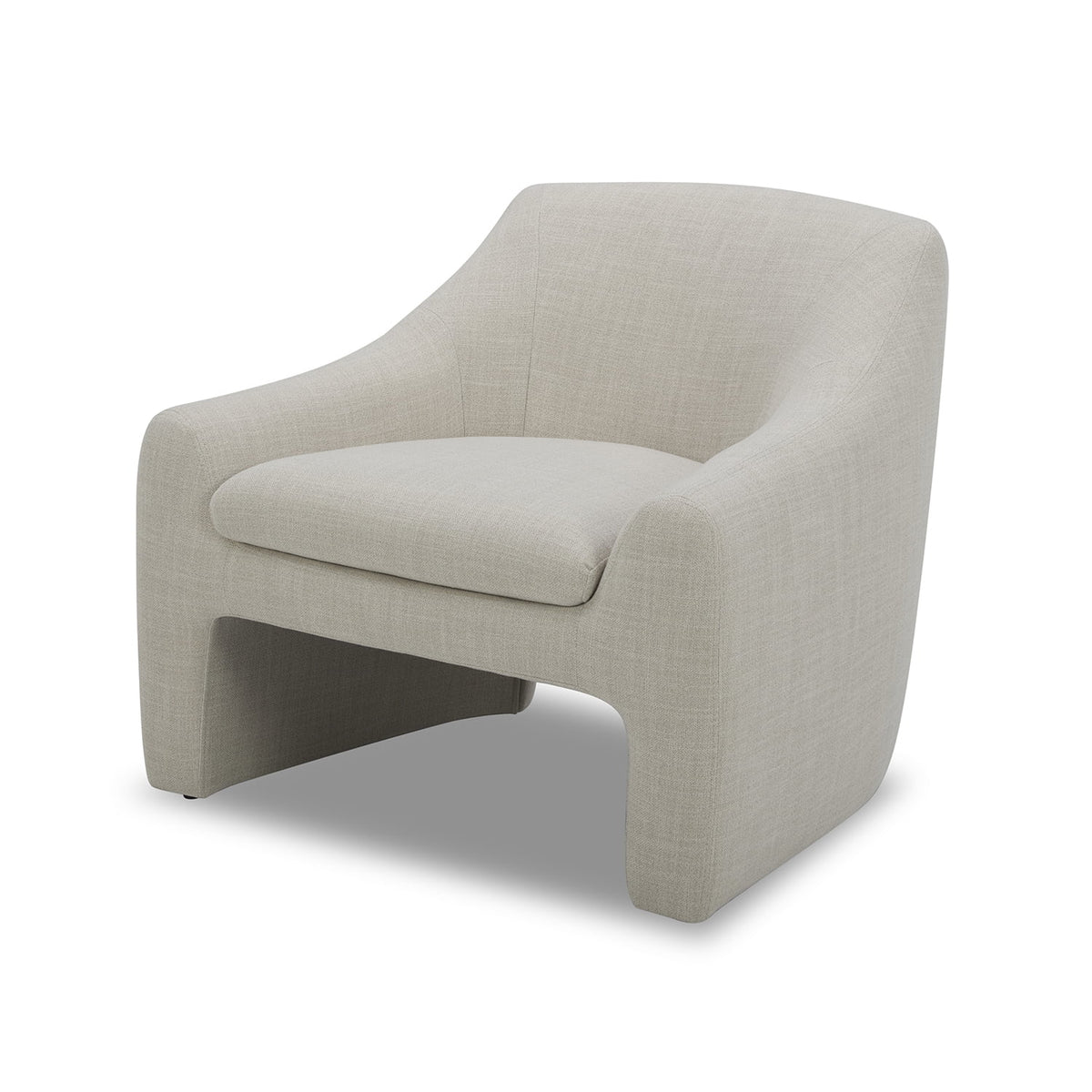 Better Homes & Gardens Emerson Curvy Accent Chair, Truffle Brown Boucle