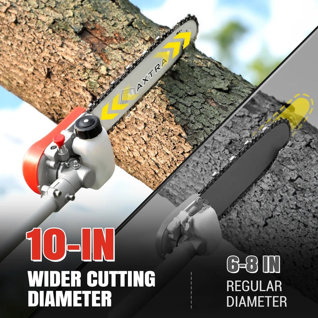 Maxtra Scooters 16ft 2 Cycle Gas Powered Extendable Pole Saws, Anti-Vibration System
