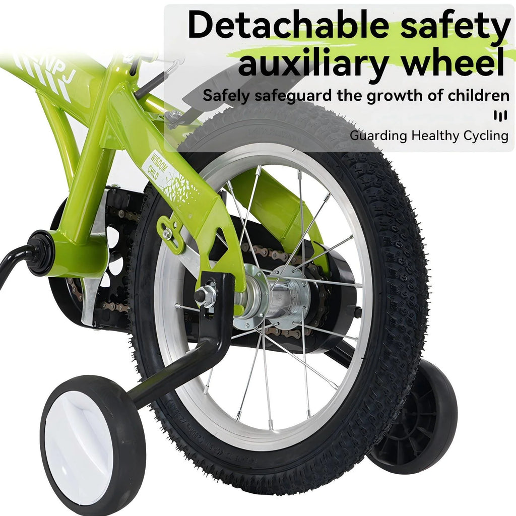 iRerts Kids Bike with Training Wheels, 16 Inch Kids Bicycle for Boys Girls Ages 4-8 Years Old, Girls Bicycles for Kids with Adjustable Seat, Fender and Varrier, Pink