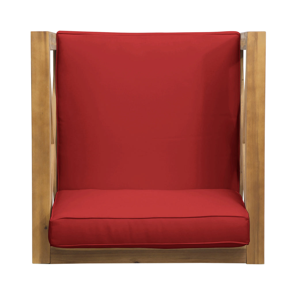 Outdoor Acacia Club Chairs
