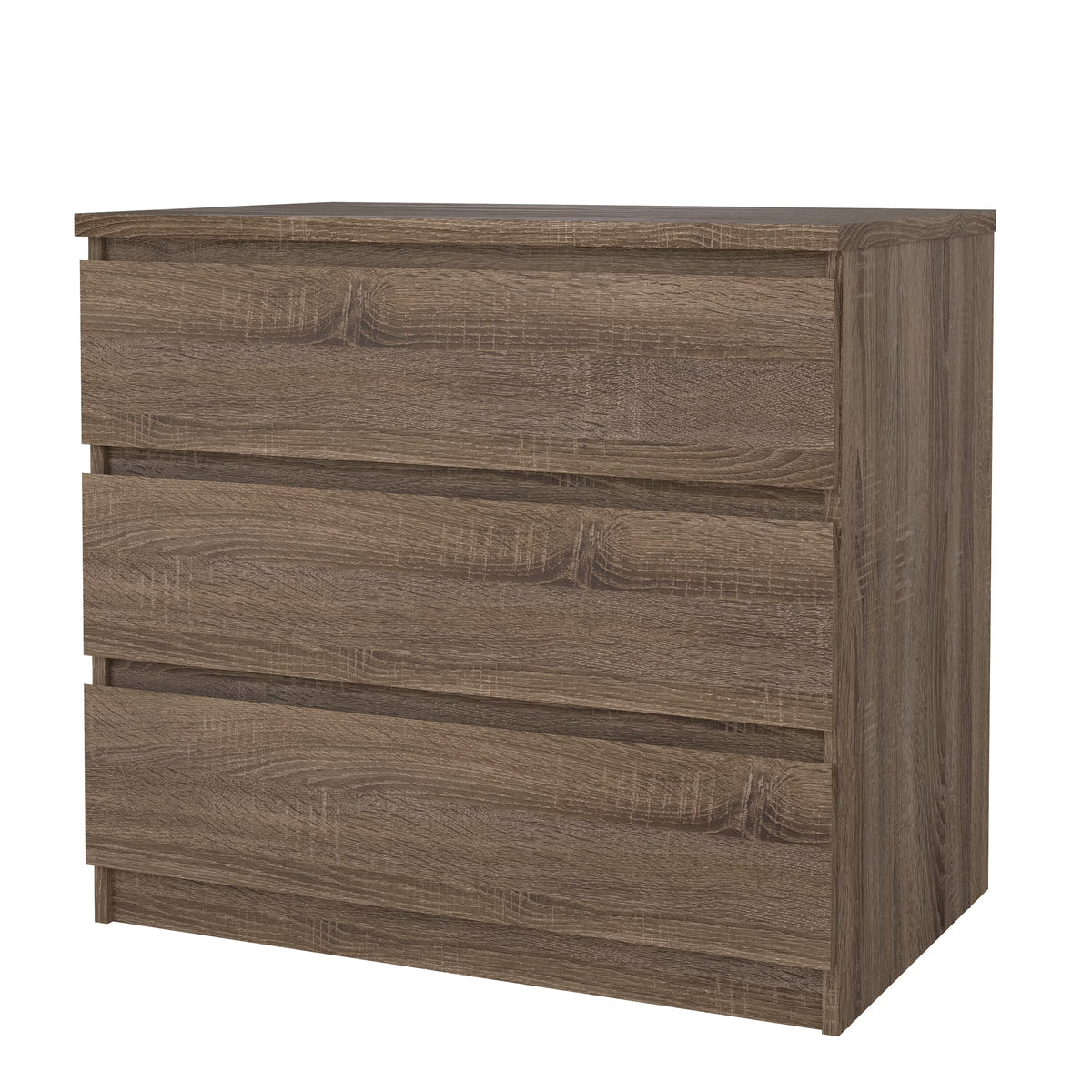 Tvilum Scottsdale 3 Drawer Chest Dresser for Adults, White High Gloss
