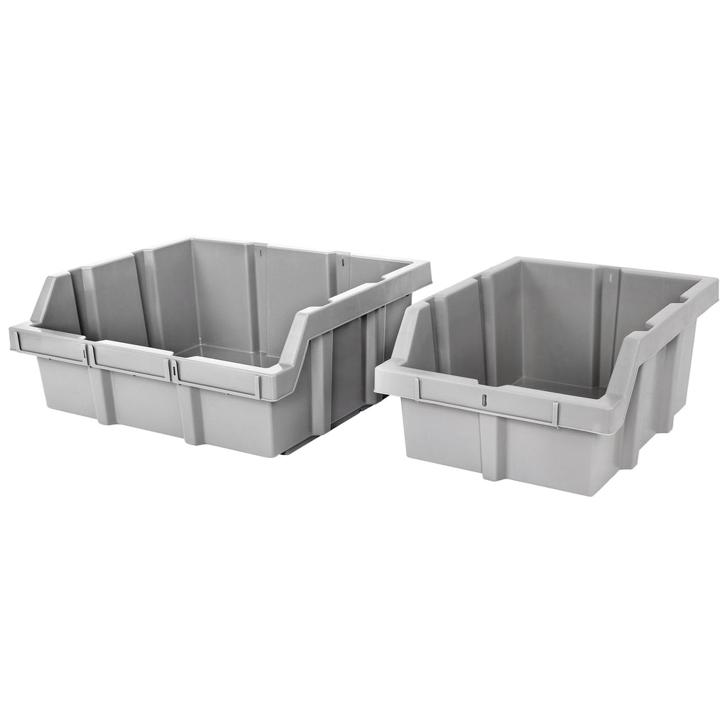Seville Classics Extra-Wide 7-Tier NSF 21-Bin Rack, 48" W x 14" D x 56" H, Gray