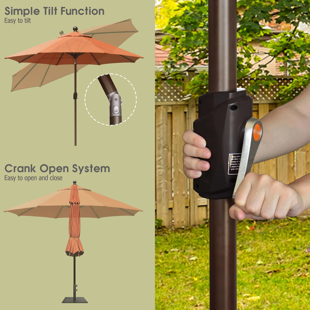 EliteShade 9Ft Market Umbrella Patio Outdoor Table Umbrella��Teal��