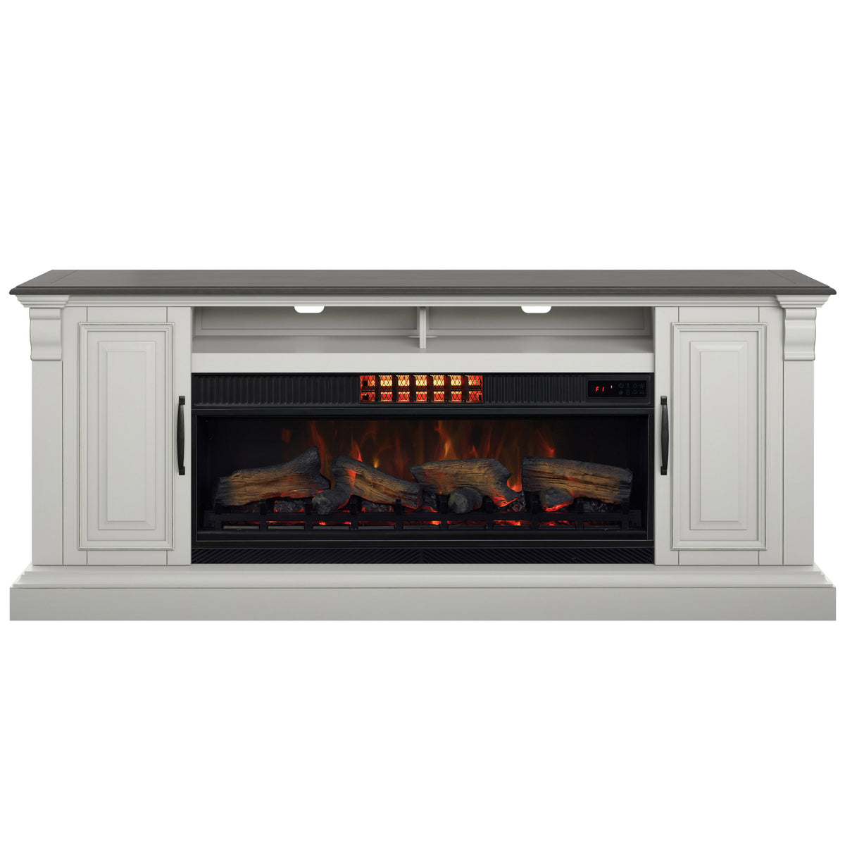 Tresanti Eloise Console with ClassicFlame CoolGlow 2-in-1 Electric Fireplace and Fan