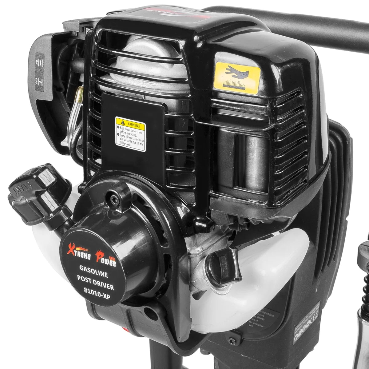 XtremepowerUS 52CC Gas Powered T-Post Driver, 1900W Heavy Duty Fence Post Driver, 2 Heads