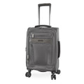 Brookstone Harbour 22" Softside Carry-on Spinner Luggage - Dark Charcoal