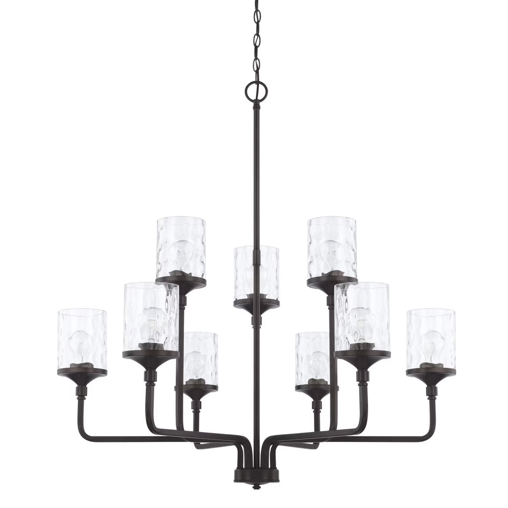 Capital Lighting 428891-451 Colton 9 Light 38" Wide Chandelier - Brass