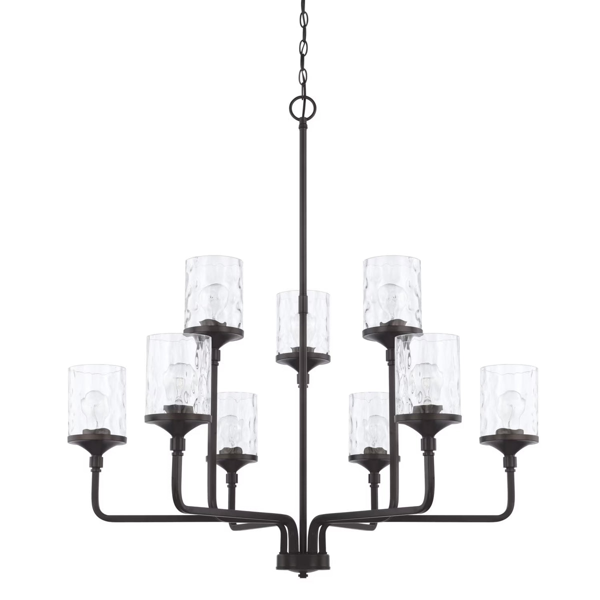 Capital Lighting 428891-451 Colton 9 Light 38" Wide Chandelier - Brass