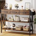 Aiho 47" Console Table for Entryway, Hallway, Living Room - Rustic Brown