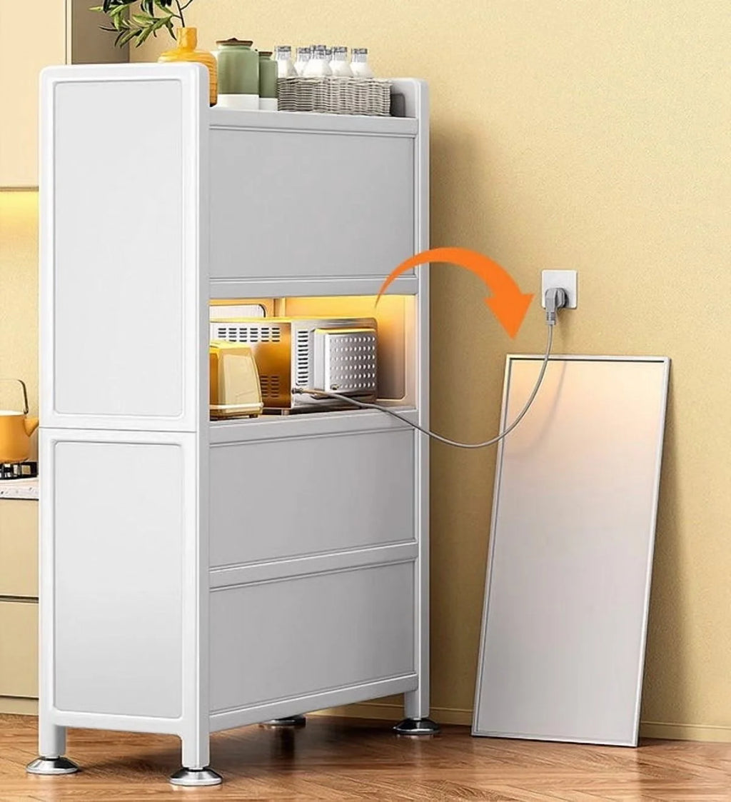 Joybos Upgraded Larger Heavy Metal Kitchen Storage Cabinet