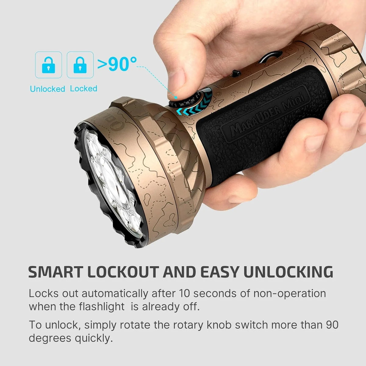 OLIGHT Marauder Mini 7,000 Lumens Bright Flashlight with 600 Meters Beam Distance, Powerful RGB Lights, Magnetic Rechargeable for Outdoors Work, Hunting, and Searching(Black)