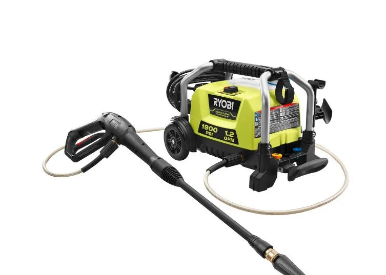 RYOBI RY1419MTVNM 1900 PSI 1.2 GPM Cold Water Wheeled Electric Pressure Washer