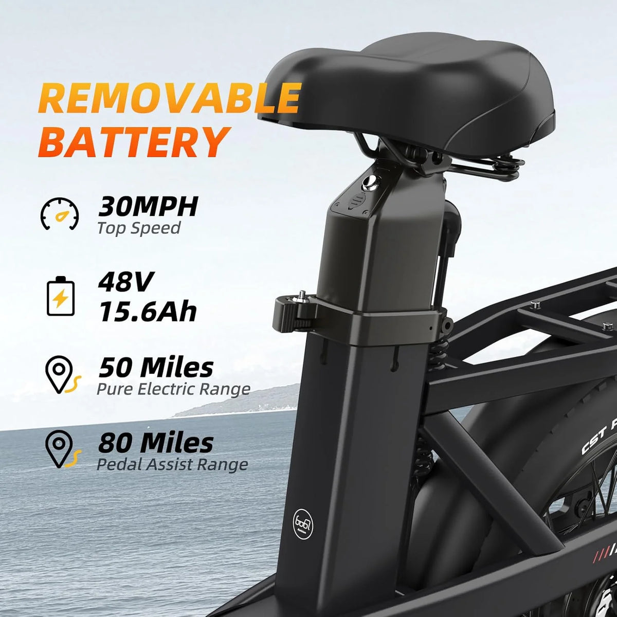 Electric Bike for Adults with 1500W Peak Motor,80Miles Max Range,7 Speed Gear,750WH Detachable Battery,Folding Ebike with 20'' Fat Tire��Full Suspension UL Certificated Bicycle