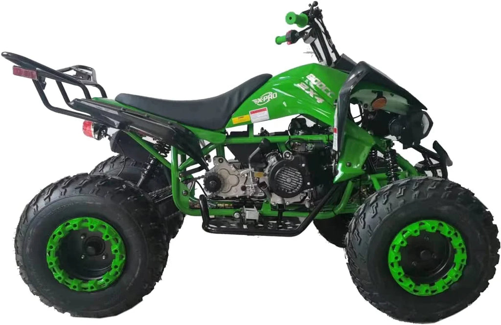 X-Pro Brand New 200cc Gas ATV, Automatic Transmission with Reverse LED Headlights Big 23"/22" Tires