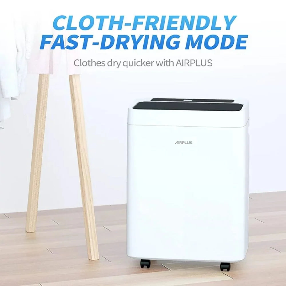 AIRPLUS Dehumidifier 18.73 Pint Dehumidifier with Drain Hose, Dehumidifiers for Basements, AP2008, White