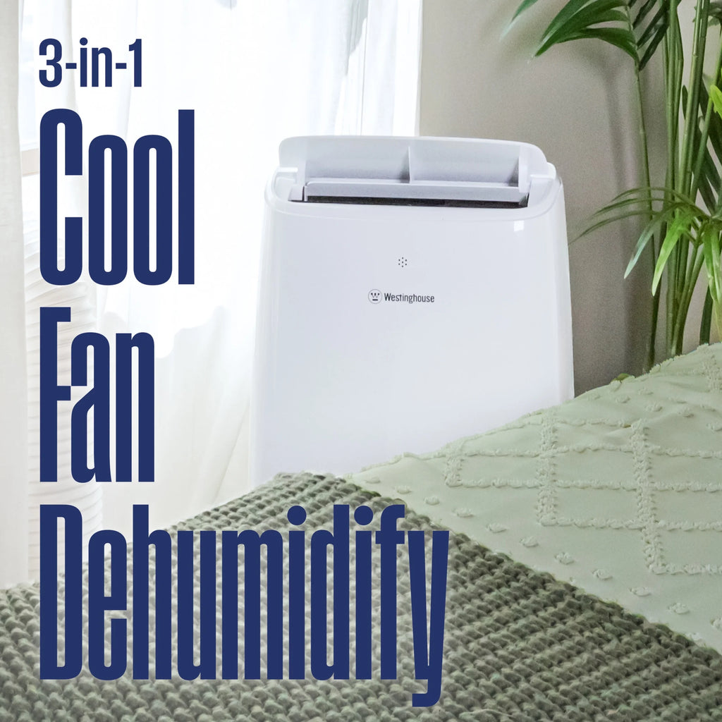 Westinghouse 12,000 BTU Portable Air Conditioner & Dehumidifier with Remote & Smart App, up to 550 Sq Ft