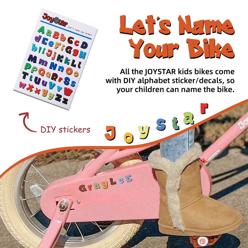 JOYSTAR Little Daisy 14 Inch Kids Bike for 3 4 5 Years Girls with Handbrake Children Princess Bicycle with Training Wheels Basket Streamer Toddler Cycle Bikes Blue