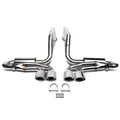 DNA Motoring For 97-04 Chevy Corvette C5 Z06 LS Quad 4.25" Oval Muffler Tip Catback Exhaust System