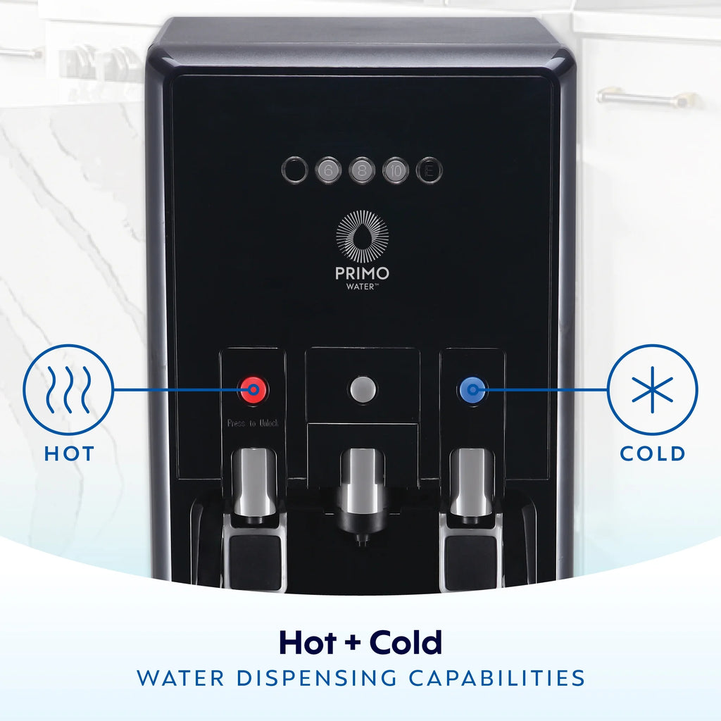 Primo Water® Bottom Loading Pro 2 Temp Water Dispenser with Single-Serve Coffee Maker, Black