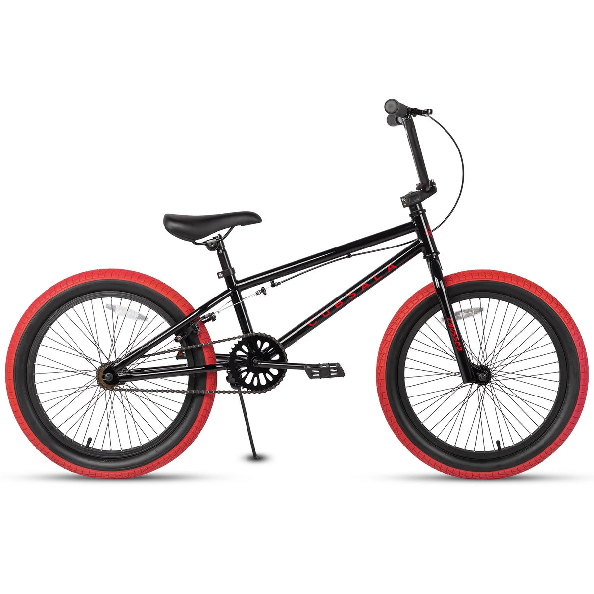 cubsala 20 in Freestyle BMX Kids Bike for Age 6-14 Years Old Boys Girls , Black & Green