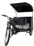Five-Seater Electric Pedicab Bike | Robust Motorized Rickshaw with Adjustable Seats, Waterproof Canopy, LED Lighting, and Reliable Braking System