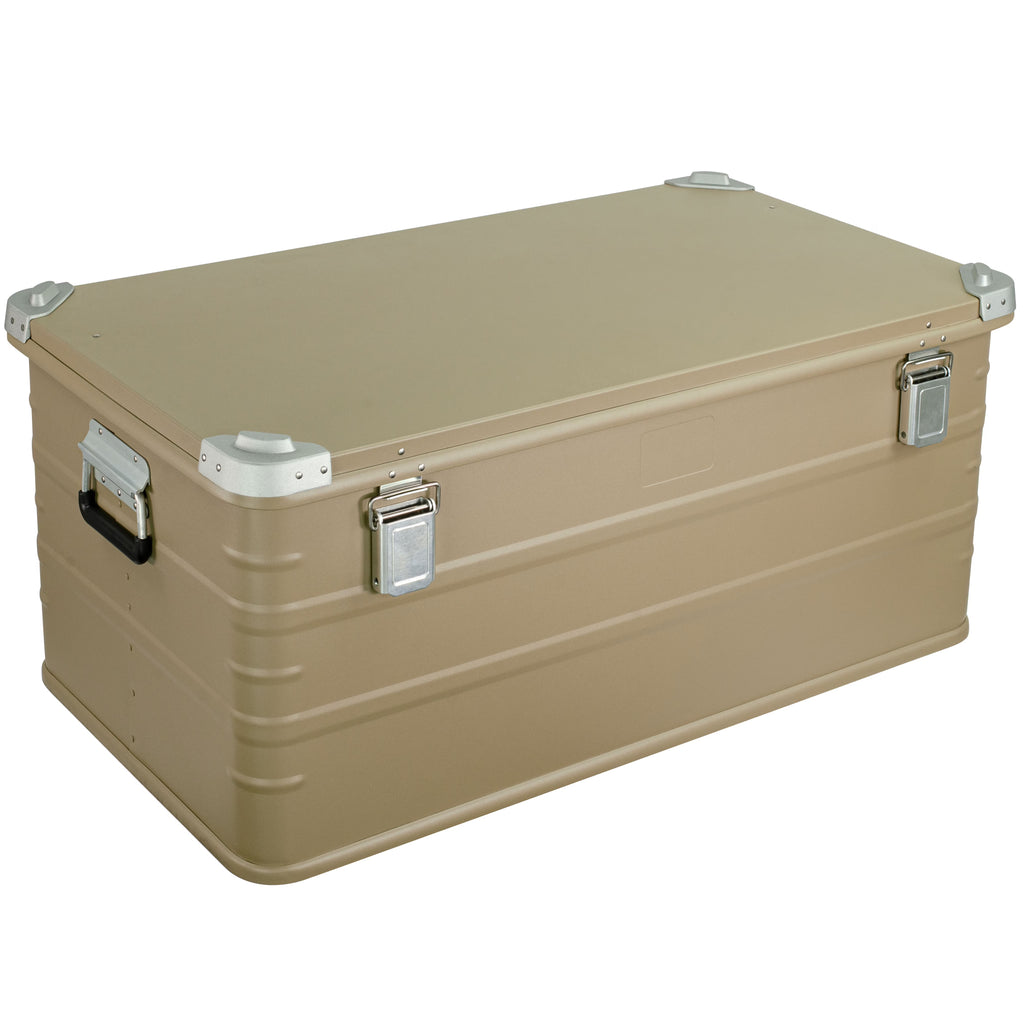 Crossover Aluminum Overland Storage, Trunk, Metal Cargo Case, Storage Box (147L X-Large, Black)