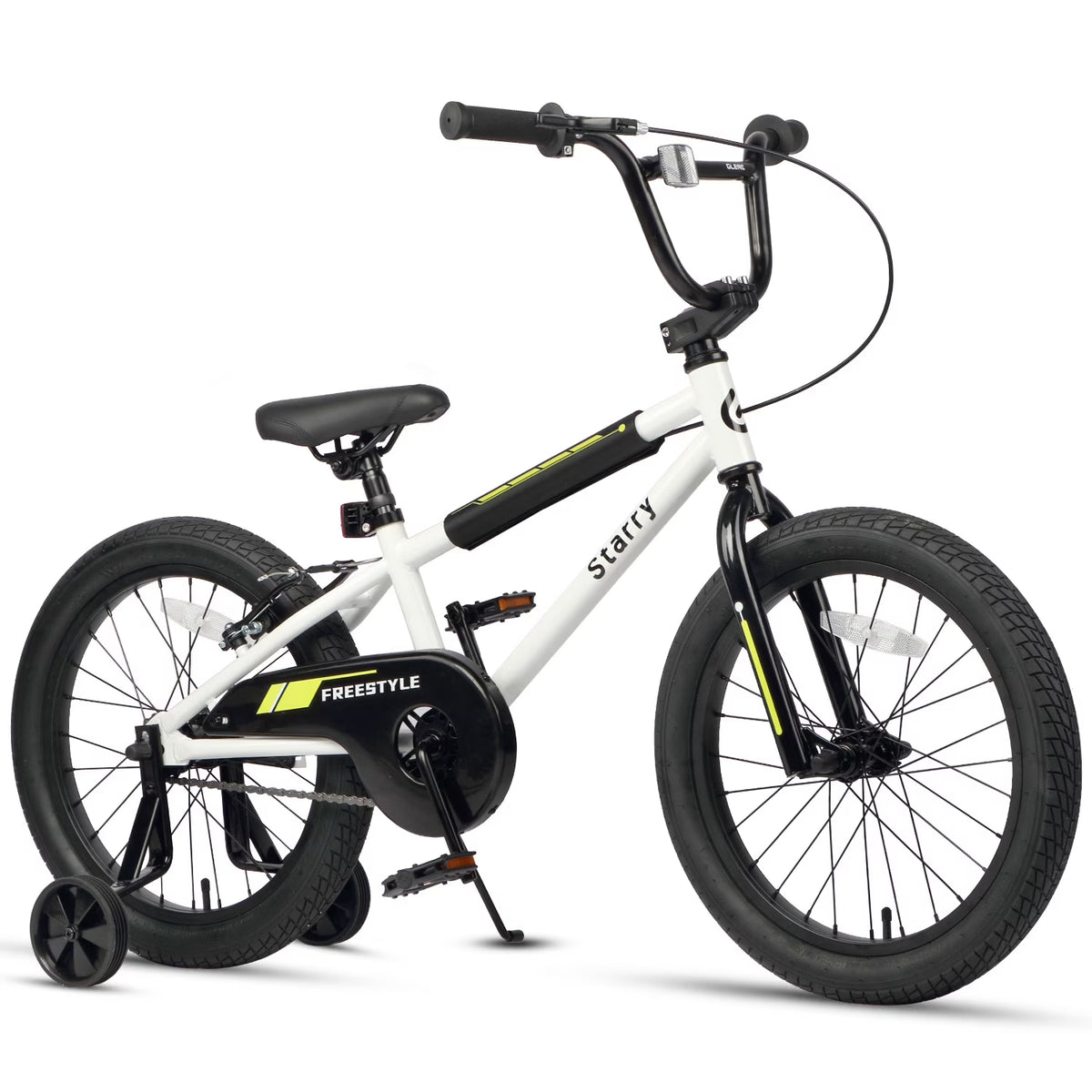 Glerc 14 Inch Little Kids Bike BMX Style Bicycle with Training Wheels Coaster Brake for 3 4 5 Years Old Boys Girls, Blue