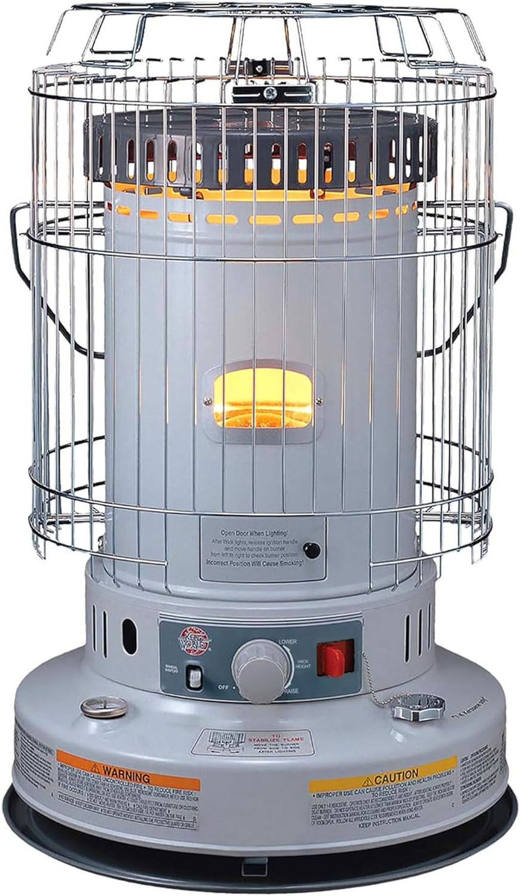 KW-24G Indoor Kerosene Heater, Large, White
