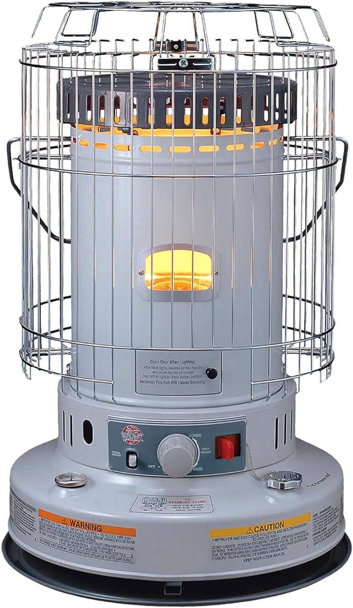 KW-24G Indoor Kerosene Heater, Large, White