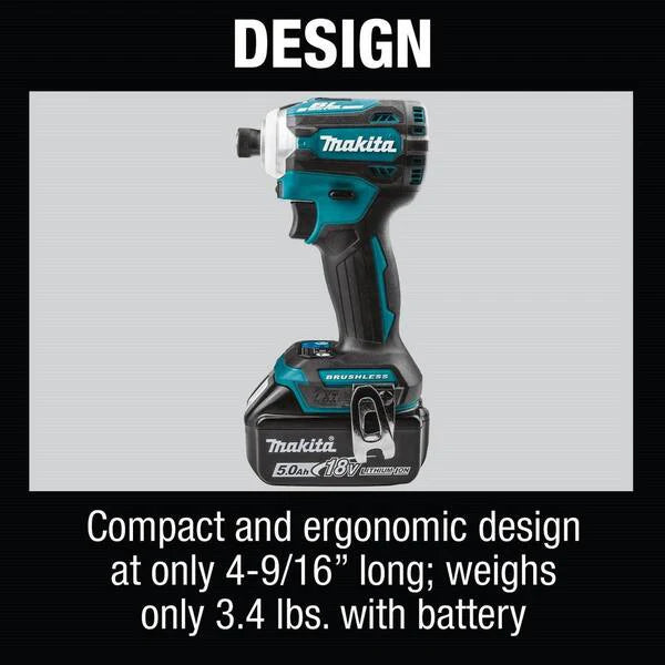 18V LXT Lithium-ion Brushless 2-pc Combo Kit 5.0Ah with bonus 18V LXT Brushless 4-1/2 / 5 in. X-LOCK Angle Grinder