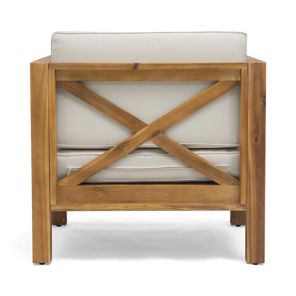 Outdoor Acacia Club Chairs