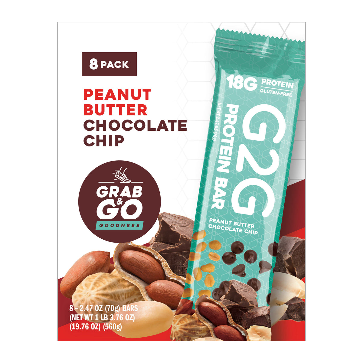 G2G Protein Bar Variety 3-pack (24 Total Bars)