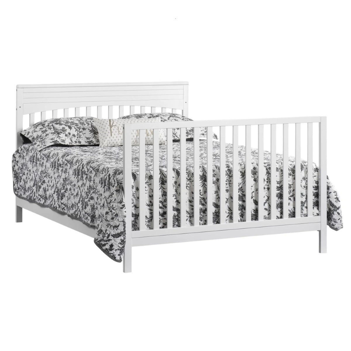 Oxford Baby Harper 4-in-1 Convertible Crib, Dove Gray, GREENGUARD Gold Certified, Wooden Crib