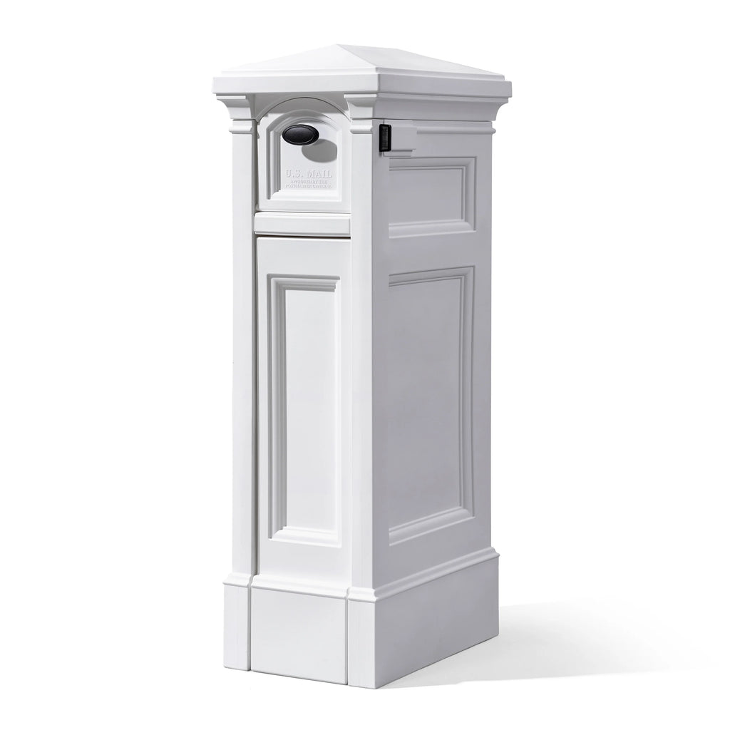 Step2 Atherton Reserve White Lockable Package Storage Mailbox, Plastic