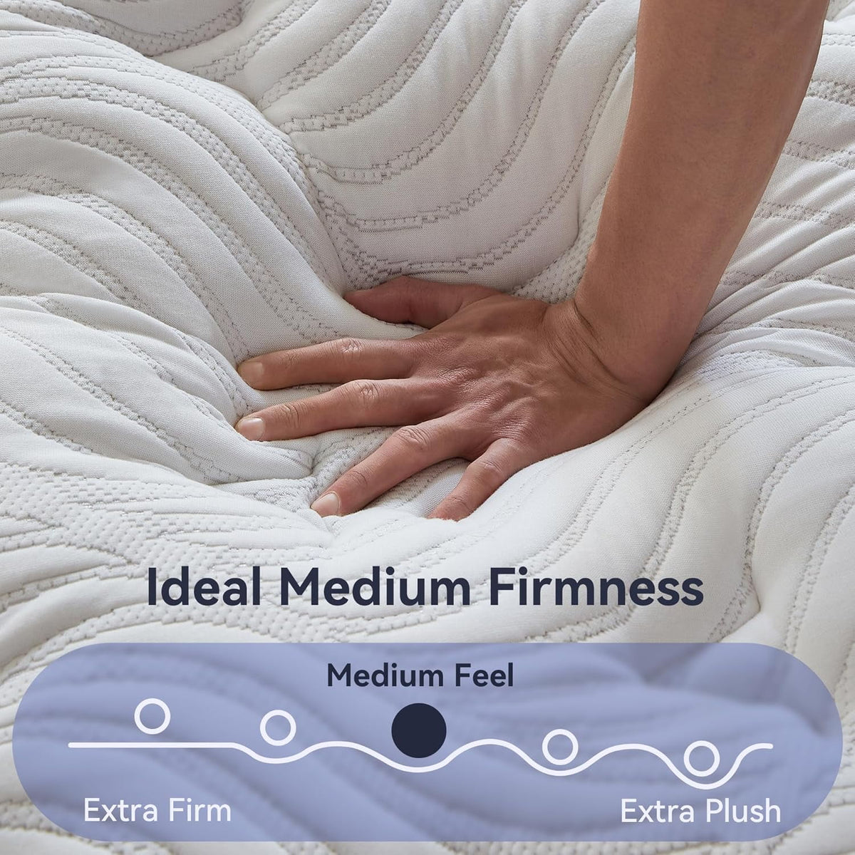 Sailvan Full Size Mattress, 12 Inch Hybrid Gel Memory Foam Mattress Full Size with Individually Pocket Coils, Medium Firm Support for Pressure Relief/Strong Edge Support/CertiPUR-US, Gray