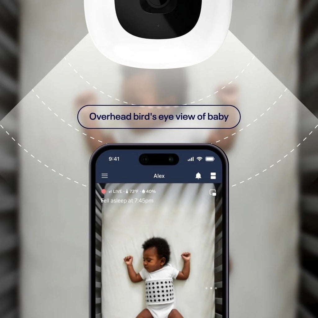 Nanit Superior Sleep Set - Includes Newborn Baby Essentials: Nanit Pro Camera with Wall Mount, Nanit Travel Stand, and The Sound + Light Audio Monitoring Machine & Baby Night Light