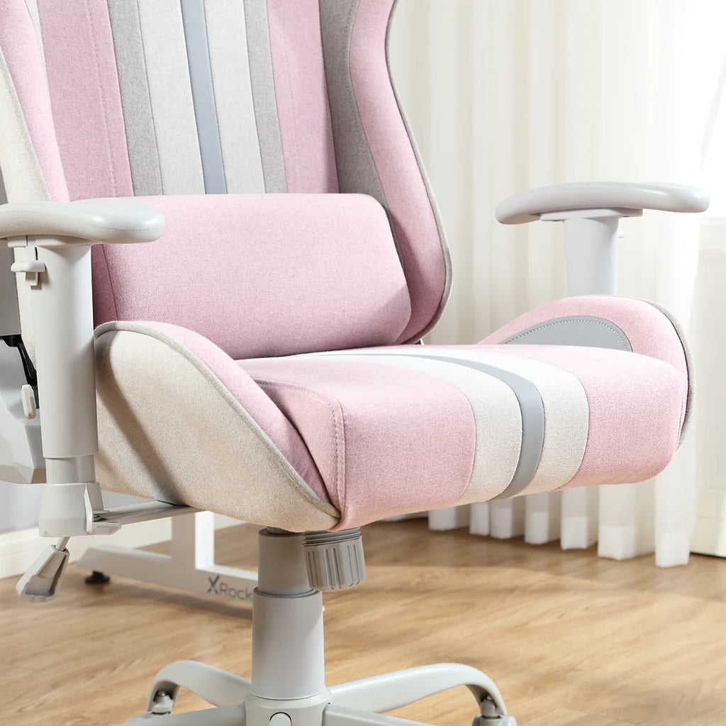 X Rocker Mysa PC Gaming Chair with Lumbar Support, Pink