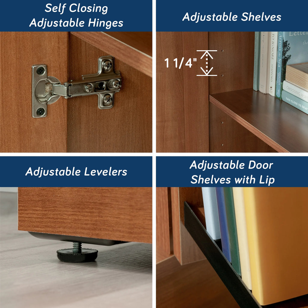 Sauder Homeplus Storage Cabinet, Sienna Oak Finish