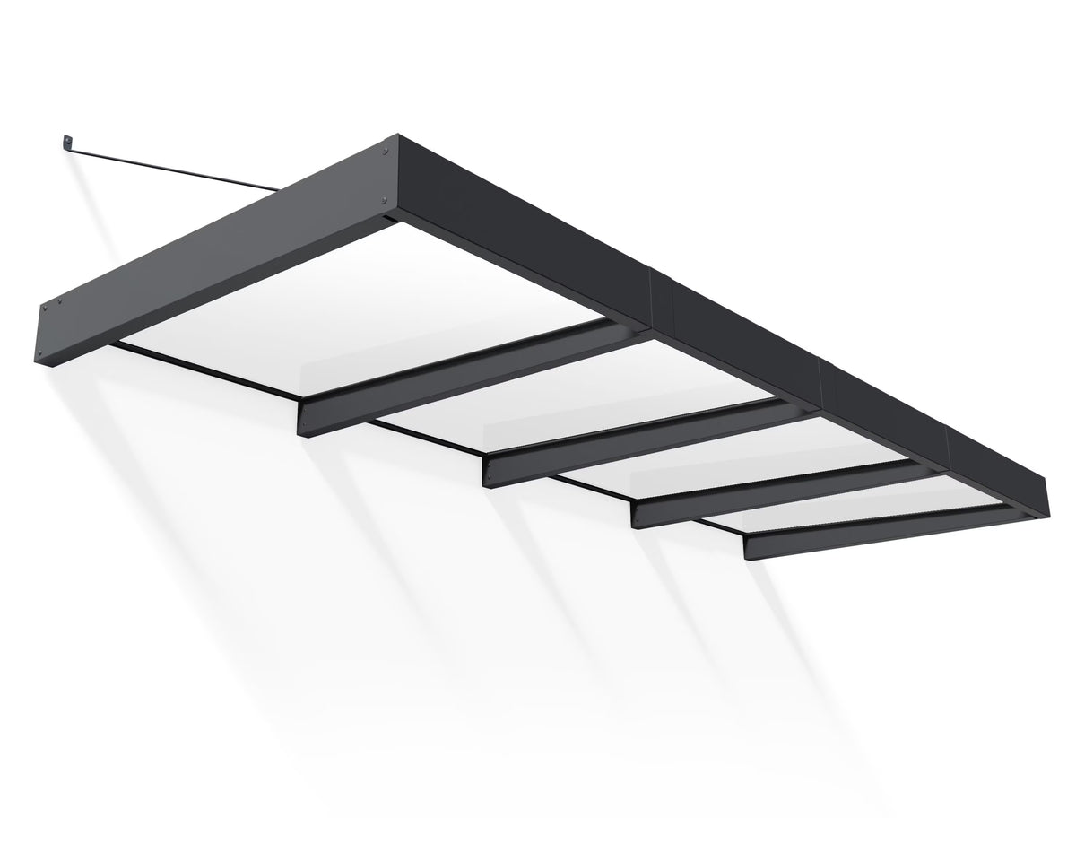 Palram - Canopia Sophia XL 2000 6' x 5' Acrylic Awning - Gray/Mist
