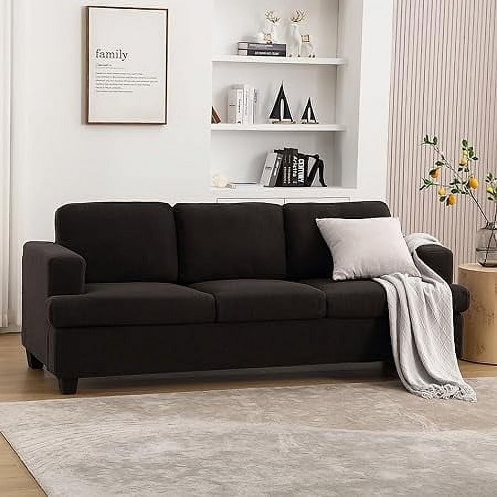 Techmilly Sofa,Comfort Modern Sofa,Extra Deep Seat,3 Seater,Living Room Apartment Lounge Sofa, Corduroy