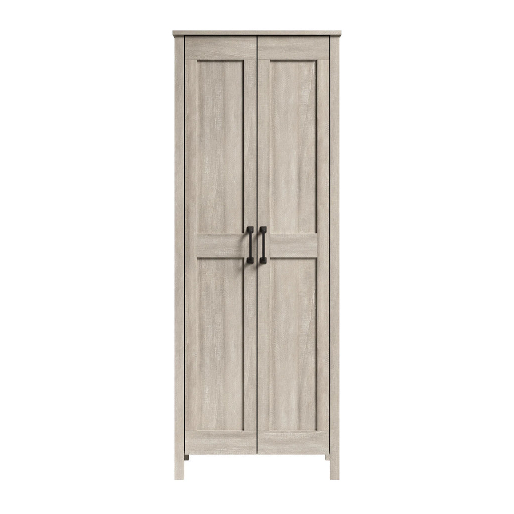 Sauder Two-Door Storage Cabinet, White Finish